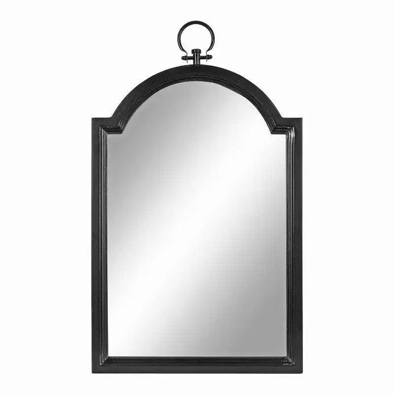 Miroir Mural Cintre Noir 45,7x76,2 cm – Style Ferme, Mural
