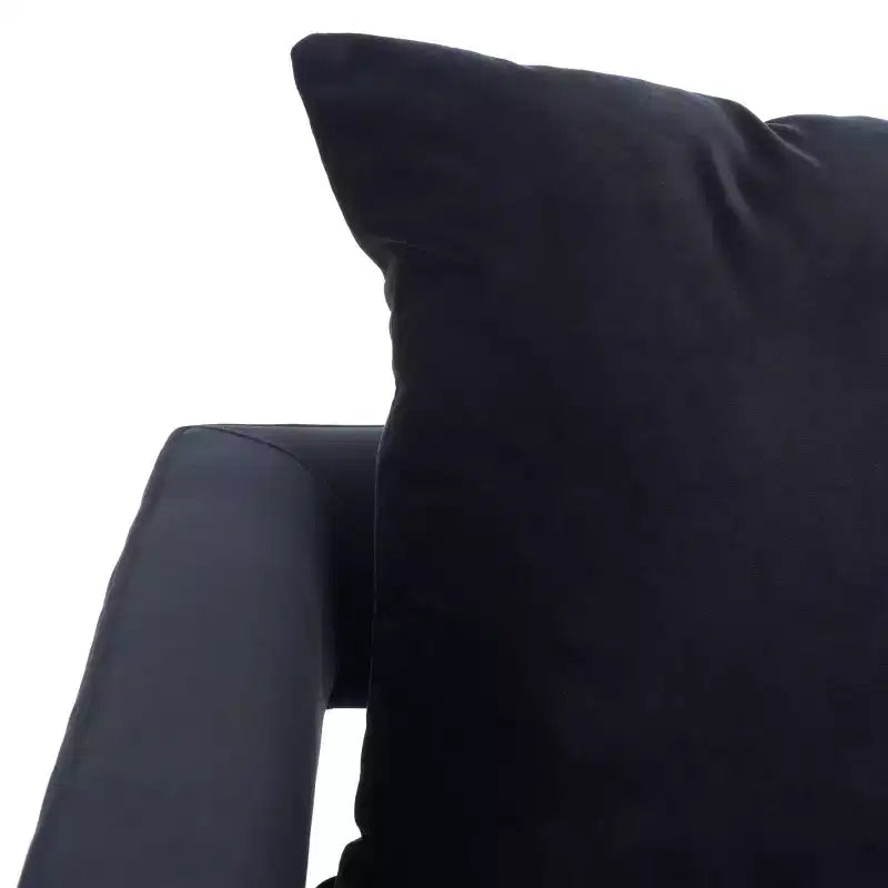Fauteuil club capitonné avec pieds chromés – Assise 60,5 cm (L) x 50 cm (P) x 48 cm (H), Supporte 125 kg, Mélange de coton