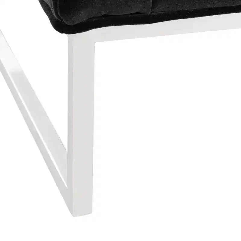 Fauteuil club capitonné avec pieds chromés – Assise 60,5 cm (L) x 50 cm (P) x 48 cm (H), Supporte 125 kg, Mélange de coton