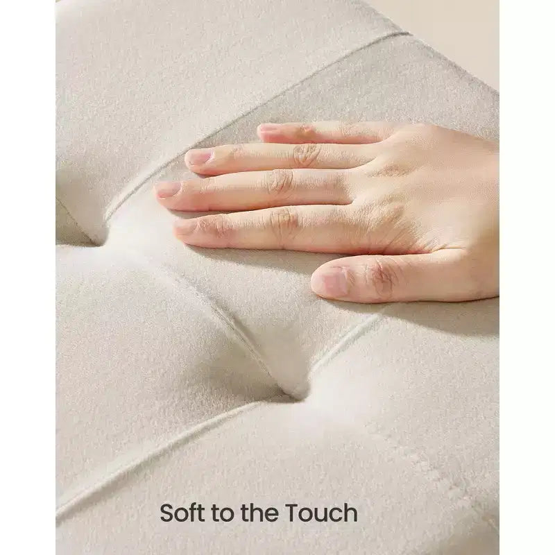 Petit Pouf de Rangement en Velours Pliable, 38 x 38 x 40 cm, Capacité de 37 litres