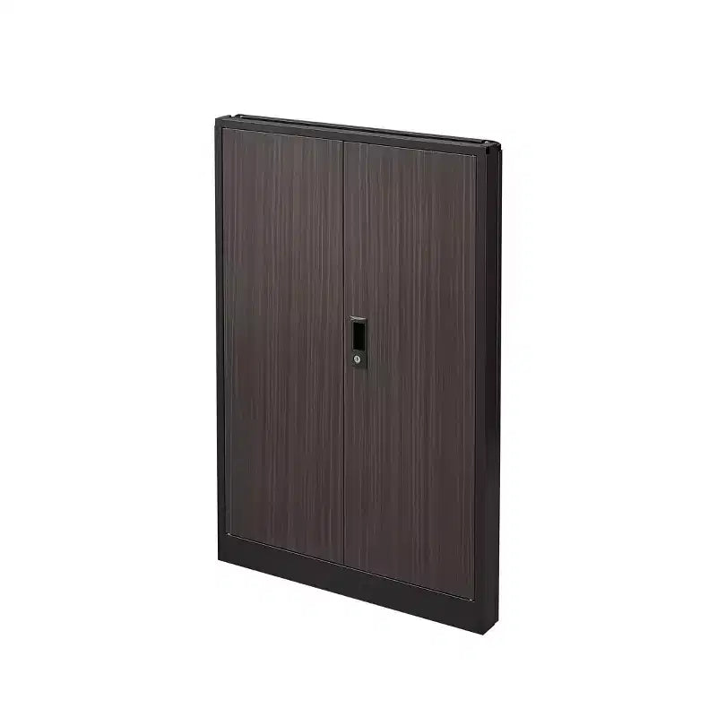Armoire de rangement pliante en métal de 27,5 po avec portes verrouillables et étagères réglables, noir