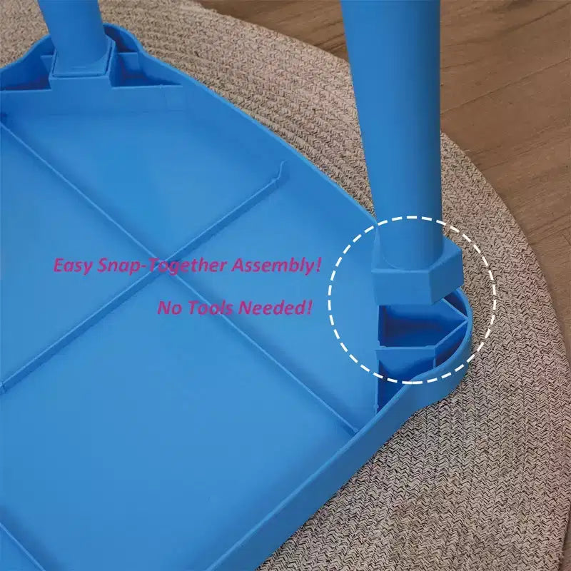 Table d'activité rectangulaire pour enfants avec coins de sécurité arrondis