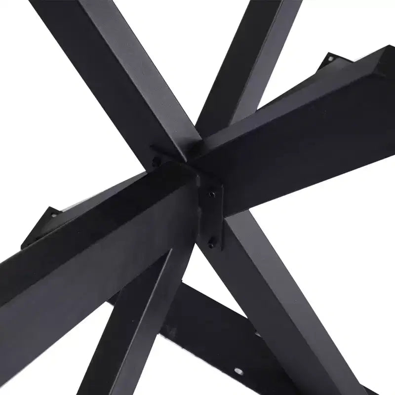 Pieds de table carrés en acier robustes avec plaques de montage pré-percées