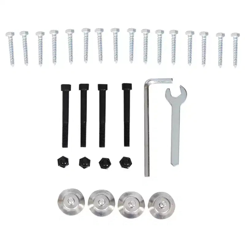 Pieds de table carrés en acier robustes avec plaques de montage pré-percées