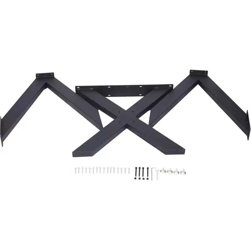 Pieds de table carrés en acier robustes avec plaques de montage pré-percées