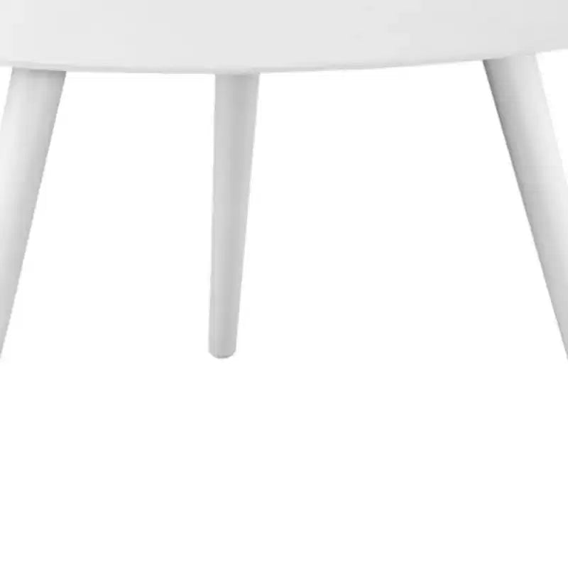 Table d'appoint triangulaire en aluminium – 35,5 cm H x 48,2 cm L x 43,1 cm P, Blanc, Plateau de 1,2 cm d'épaisseur