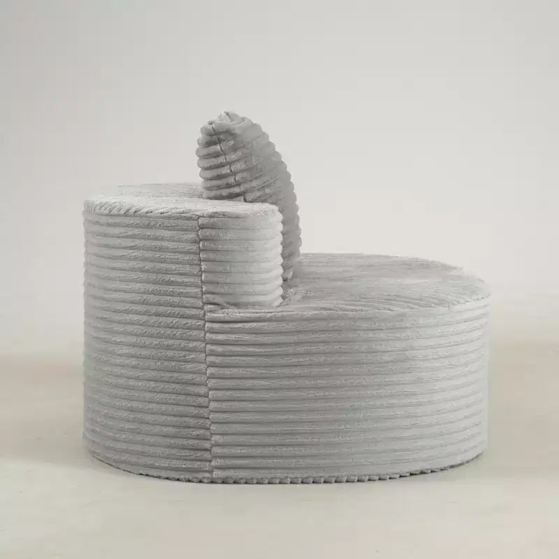 Canapé-lit en velours côtelé, revêtement en polyester côtelé, coussin haute densité, aucun assemblage requis, gris fumée – 44,9"L x 41,3"P x 23"H