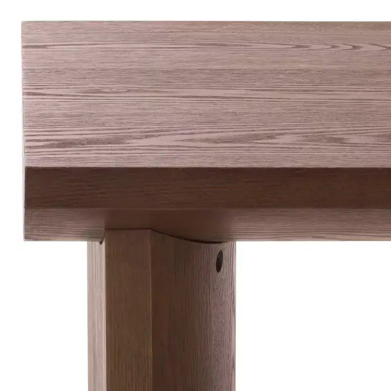 Table d'appoint marron noyer avec pieds en bois – 50,8 cm (H) x 60 cm (l) x 46 cm (P), supporte 22,7 kg