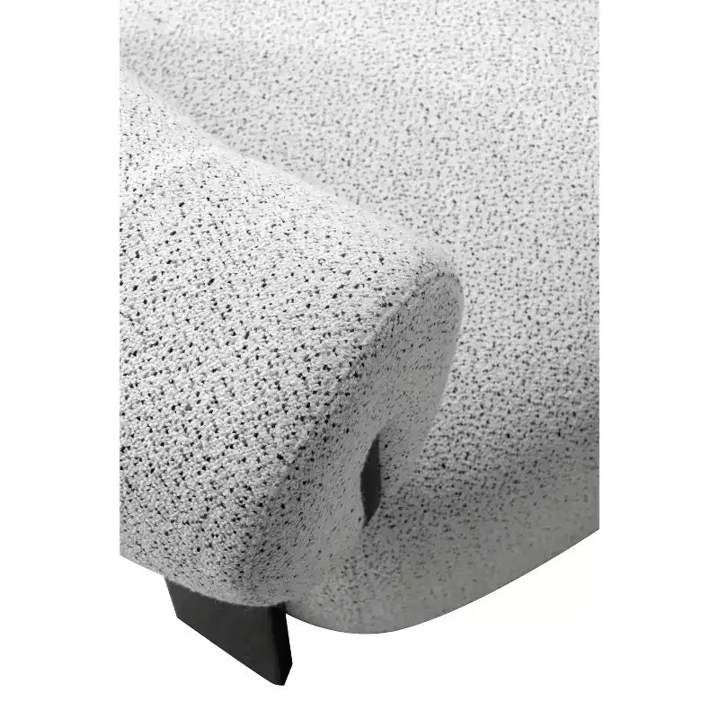 Lot de 2 fauteuils d'appoint modernes du milieu du siècle, tissu en polyester tissé, cadre en bois de frêne, aucun assemblage requis – 30,7"L x 32,7"H x 27,2"P, ivoire/noir