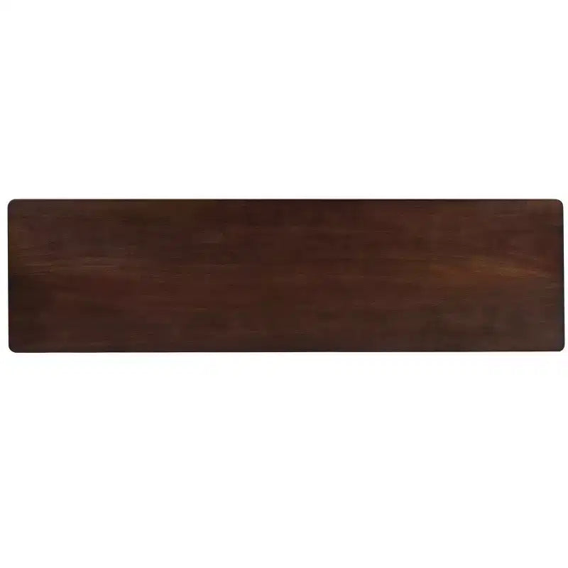 Meuble TV industriel - Noyer et noir, 140 cm, Cadre acajou brillant