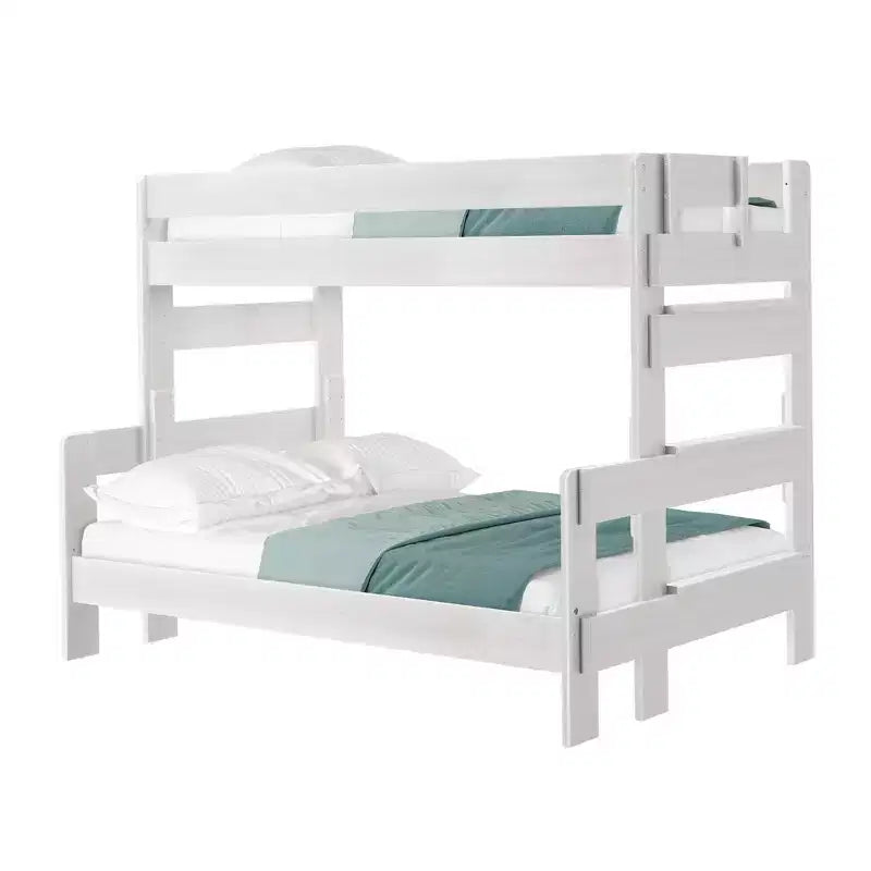Lit superposé jumeau sur grand – Bois de pin massif, 78,5"L x 58,5"l x 63,25"H