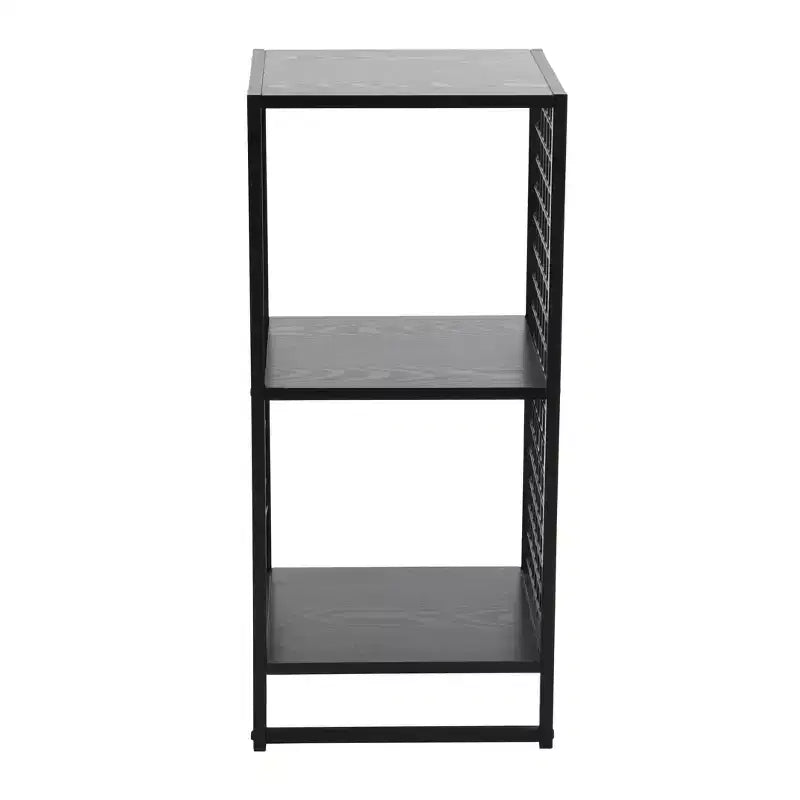 Étagère à 2 tablettes en fer forgé – 71,5 cm H x 36,7 cm L x 33,6 cm P