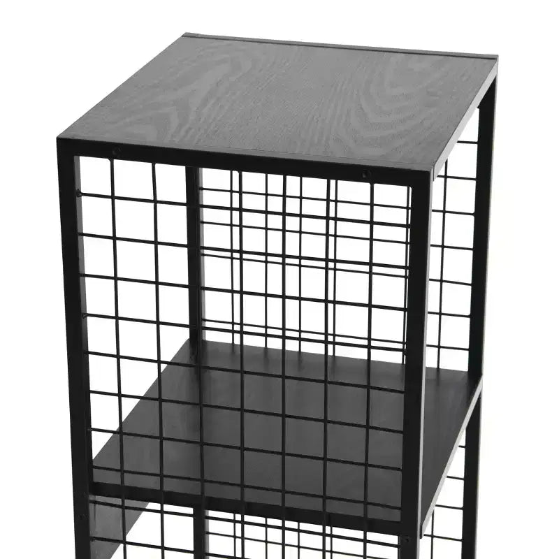 Étagère à 2 tablettes en fer forgé – 71,5 cm H x 36,7 cm L x 33,6 cm P