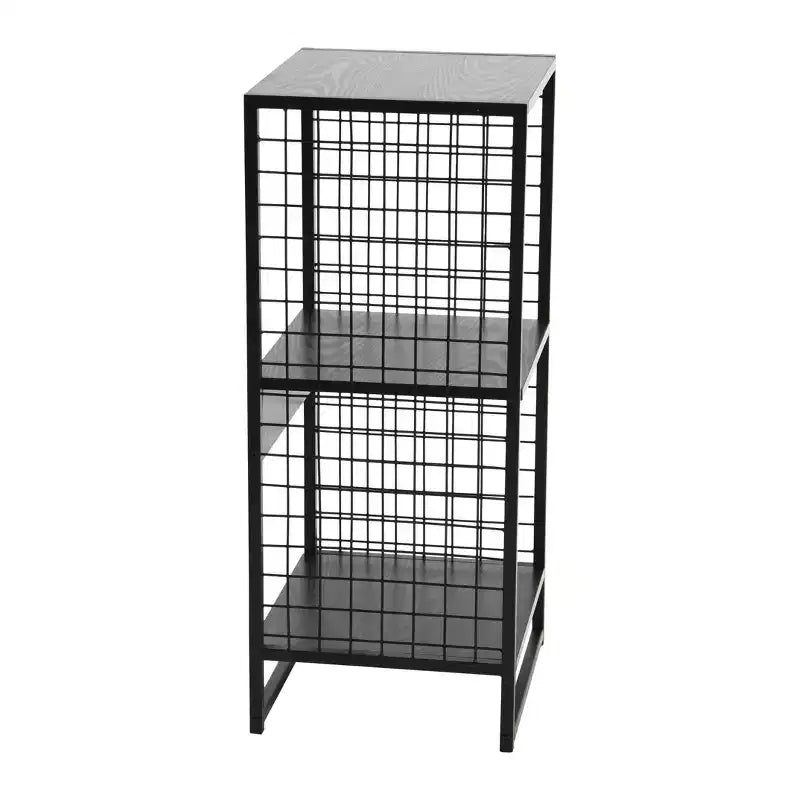 Étagère à 2 tablettes en fer forgé – 71,5 cm H x 36,7 cm L x 33,6 cm P