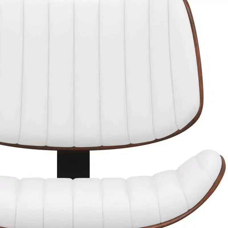 Tabouret de bar pivotant réglable, hauteur comptoir, cadre en métal, assise en mousse, sans accoudoirs, dossier mi-hauteur – Hauteur d'assise 63,5 cm-83,8 cm, supporte 113,4 kg
