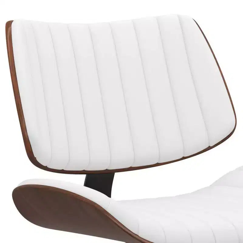 Tabouret de bar pivotant réglable, hauteur comptoir, cadre en métal, assise en mousse, sans accoudoirs, dossier mi-hauteur – Hauteur d'assise 63,5 cm-83,8 cm, supporte 113,4 kg